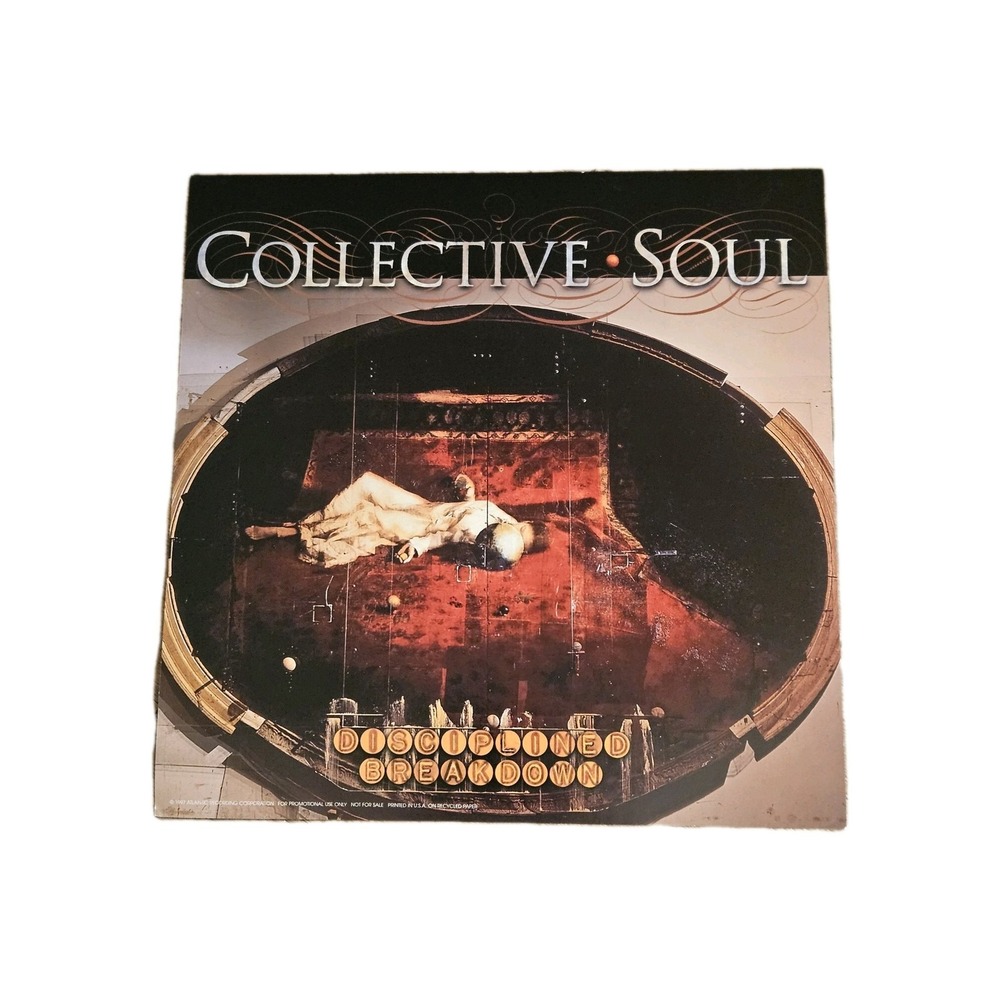 COLLECTIVE SOUL Disciplined Breakdown 1997 12x12 PROMO Album Flat POSTER 2 Sided